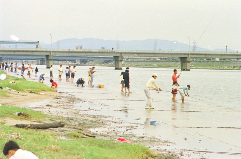 武庫川下流での釣り