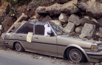 1995年2月　埋まった自動車