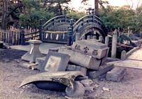 1995年1月31日　西宮神社の被災状況