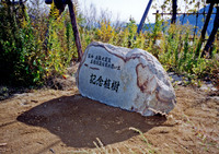 1999年11月　名塩仮設住宅の思い出植樹　記念碑建立　