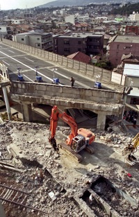 1995年1月18日 国道１７１号線門戸陸橋
