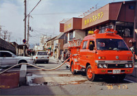 1995年1月17日 甲子園口北町　消防車