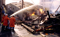 1995年1月17日 ホーキビル　消防　放水