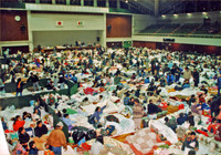 1995年1月17日 中央体育館　避難所
