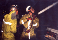 1995年1月17日 南昭和町　火災現場