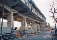 1995年1月28日 山陽新幹線高架橋