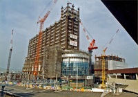 1999年11月10日　北口北東地区震災復興再開発事業進行中