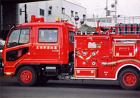 1995年1月18日 建石筋交差点　土佐市消防車